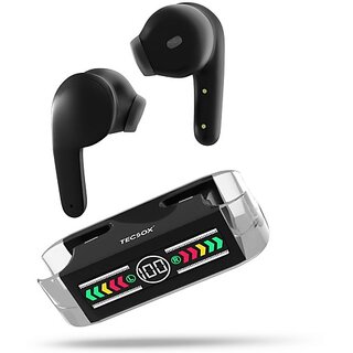 TecSox Max 12 Type C Charging Bluetooth Earbud 30 Hr Balanced Sound IPX Water Resistant TecSox Max 12 Type C Charging Bluetooth Earbud 30 Hr Balanced Sound IPX Water Resistant