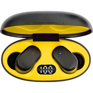                       TecSox Bullet Wireless Earbuds-Y IPX Truly Wireless 25hrs Best Low Latency Gaming TWS Bluetooth Headset (Yellow, True Wireless)                                              