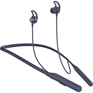                       TecSox Tecband Pulse 300 Wireless Neckband40H Playback IPX 4  Boom Bass Blue Bluetooth Headset (Blue, In the Ear)                                              