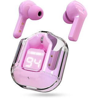                       TecSox UltraPods Type C Bluetooth Earphone In Ear Comfortable In Ear Fit Pink Bluetooth Headset (Pink, True Wireless)                                              