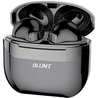                       Blunt Air 1 True Wireless Earbuds BT 5.1 HD Mic24 H Playtime IPX Waterproof Bluetooth Headset (Black, True Wireless)                                              