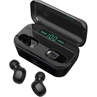                       TecSox TecPods Max TWS Ear-Buds,IWP Technology30H Btry, IPX Resistance Bluetooth Headset (Black, True Wireless)                                              