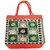 PALAK SAXENA Tote Bag for Women with Zip Stylish Cotton Handbags Tote Grocery Portable Bag