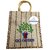 PALAK SAXENA Jute Bag for Lunch Box Go Green Printed MultiPurpose Jute Bag for Office/College/SchoolTiffinShopping/Grocery Bag Eco-Friendly Bag For MenWomen and Kids