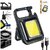USB Rechargeable Keychain Torch LightCOBTorch Light with 2-Hrs Battery Life LED Torch (Black)