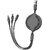 Black 3A Multi Pin Cable 1.2 Meter 1 m Power Sharing Cable (Compatible with All devices, black)