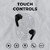 TecSox Max 12 Type C Charging Bluetooth Earbud  30 Hr  Balanced Sound  IPX Water Resistant