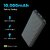 TecSox 10000 mAh Power Bank (Black, Lithium Polymer)