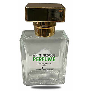                       Saanvi Perfumers White Firdous Perfume Spray  Long Lasting Fragrance Eau de Parfum - 50 ml  (For Men  Women)                                              
