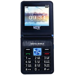                       MTR Flip (Dual SIM, 2.4 Inch Display, 2000 mAh Battery, Blue)                                              