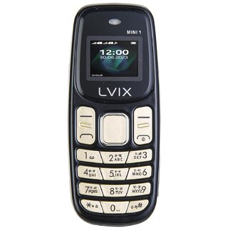                       Livix Mini1 (Dual SIM, 0.66 Inch Display, 800 mAh Battery, Black)                                              