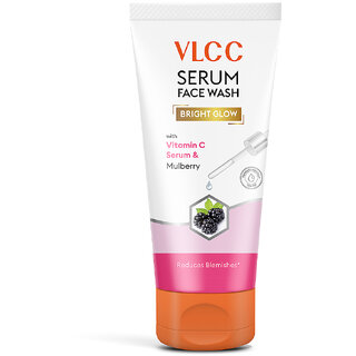                       VLCC Bright Glow Serum Facewash with Vitamin C Serum  Mulberry - 100 ml                                              