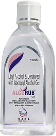 Alcorub Germ Protection Alcohol Based  Hand Sanitizer Bottle (2 X 100 Ml)
