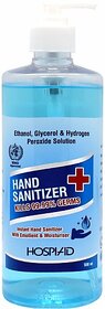 Hospiaid Instant  With Emollient  Moisturizer ,Kills 99.99 Germs, Hand Sanitizer Pump Dispenser (500 Ml)