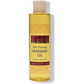                      Nugencare Skin Therapy Massage Oil For Glowing Skin, Relaxing Massage, Stress Relief (200 Ml)                                              