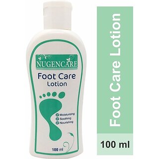 Nugencare Foot Care Lotion, Moisturizing  Soothing Feet, For Rough, Dry  Cracked Heel (100 Ml)