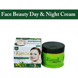                       Kanza Aloe Vera & Avocado For Skin Whitening, Fairness Cream - 50g                                              