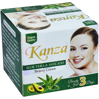                       Kanza Aloe Vera & Avocado Whitening And Beauty Cream - (50g)                                              