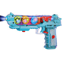 Aseenaa Gear Mechanical Structure Toy Gun With Musical LED Light And Rotation Function Guns  Darts  (Multicolor)
