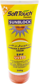 SoftTouch Sunblock Anti-aging Cream SPF UV 60 - 200gm