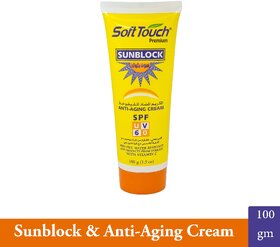 SoftTouch Sunblock  Anti-aging Day Cream - Pack Of 1 (100g)