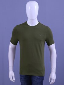 Redline Men's Bottle Green S/J Crew Neck T-Shirt