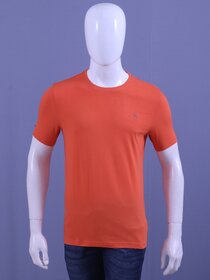 Redline Men's Orange S/J Crew Neck T-Shirt