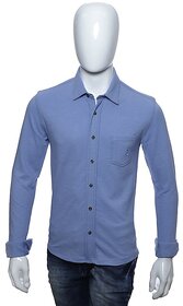 Men's Lavender Full Sleeve Polo T-Shirt