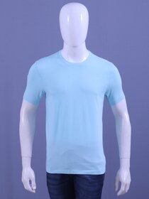 Redline Men's Aqua Blue S/J Crew Neck T-Shirt