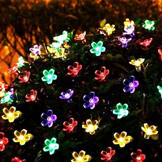                       Aseenaa Flower Waterproof String Lights Combo  2 X 16 Led Colour Changing Christmas Lights for Diwali Home Decoration                                              