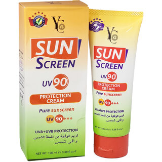                       YC Sun Screen UV90 Protection Cream - 100ml                                              