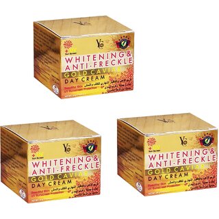 YC Whitening & Anti-Freckle Gold Caviar Day Cream - 20g (Pack Of 3) YC Whitening & Anti-Freckle Gold Caviar Day Cream - 20g (Pack Of 3)