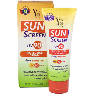 YC Sun Screen UV90 Protection Pure Sunscreen Cream - 100ml YC Sun Screen UV90 Protection Pure Sunscreen Cream - 100ml
