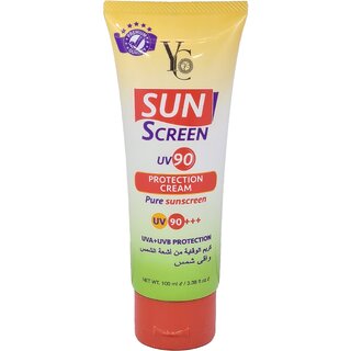                       YC Sun Screen UVA + UVB Protection Cream - Pack Of 1 (100ml)                                              