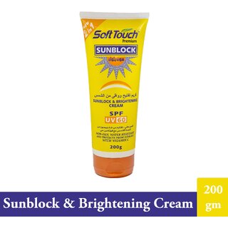                       SoftTouch Sunblock  Brightening Day Cream - Pack Of 1 (200g)                                              
