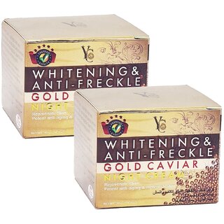                       YC Anti-Freckle Night Whitening Cream - Pack Of 2 (20g)                                              