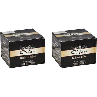 Olifair Radiant Effect Night Cream - 50g (Pack Of 2)