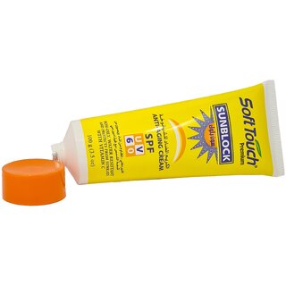 SoftTouch Sunblock Anti-aging Cream SPF UV 60 - 100gm SoftTouch Sunblock Anti-aging Cream SPF UV 60 - 100gm