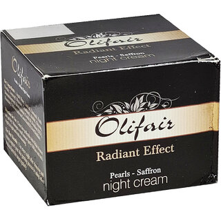                       Pearls Saffron Night Olifair Radiant Effect Cream - 50g                                              