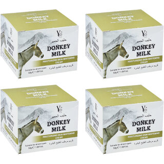 YC Donkey Milk Moisturizing Skin Whitening Cream - 50g (Pack Of 4) YC Donkey Milk Moisturizing Skin Whitening Cream - 50g (Pack Of 4)