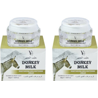 YC Donkey Milk Moisturizing Cream For All Skin - Pack Of 2 (50g) YC Donkey Milk Moisturizing Cream For All Skin - Pack Of 2 (50g)