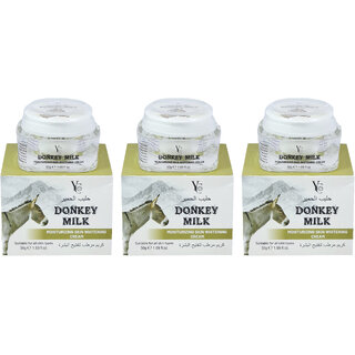                       YC Donkey Milk Moisturizing Cream For All Skin - Pack Of 3 (50g)                                              