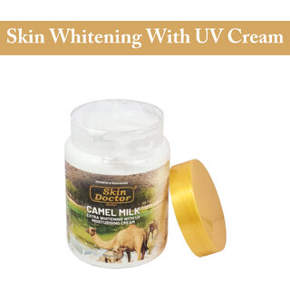                      Skin Doctor Herbal Camel Milk Extra Whitening With UV Moisturising Cream - 500g                                              