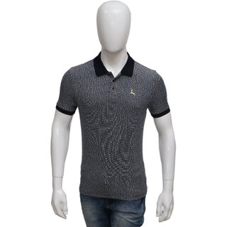                       Mens Navy AOP Polo T-shirt                                              