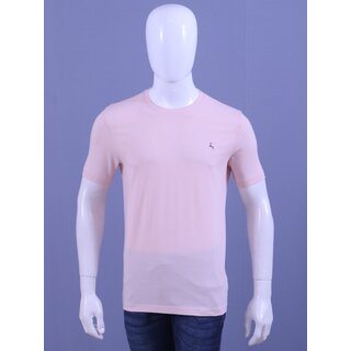                       Redline Men's Cloud Pink S/J Crew Neck T-Shirt                                              