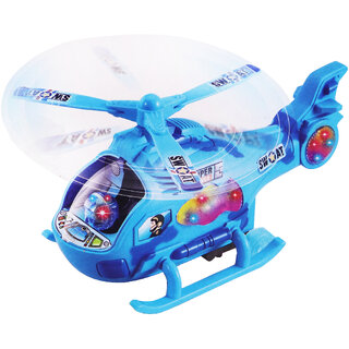 Aseenaa Musical And 3D Led Lights Helicopter Toy For Boys Girls360 Degree Rotation Aeroplan Vehicle Toys For 2-5 Years