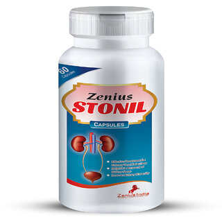                       Zenius Stonil Capsule for kidney stone removal medicine  Kidney stone treatment - 60 Capsules                                              