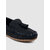 Girls Navy Blue Solid Nubuck Loafers