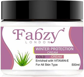 fabzy London Khadi Winter Protection Cold Cream 500 ml (500 ml)