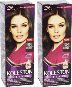 Wella Koleston 303/0 Dark Brown Hair Colour - 110ml (Pack Of 2)